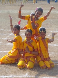 Students presenting Cultural dance