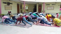 Yoga session for  teachers