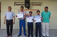 Winner in swimming  comp. in JBA