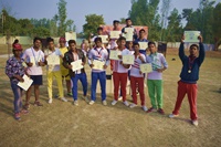 Winners of sports day 