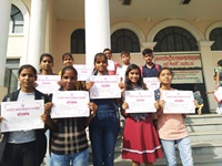 Ayodhya art gallery participants with certificates 